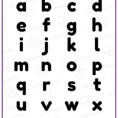 ABC Alphabet Chart Printable free download