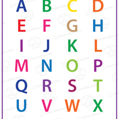 ABC Alphabet Chart Printable free download