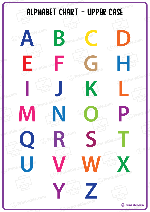 ABC Chart Alphabet Printable Free Download