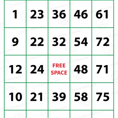 bingo cards printable free download