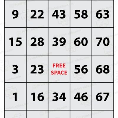 bingo cards printable free download