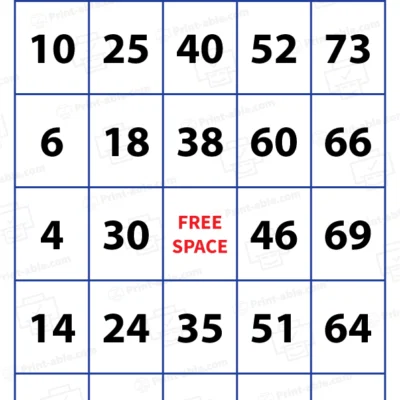 bingo cards printable free download