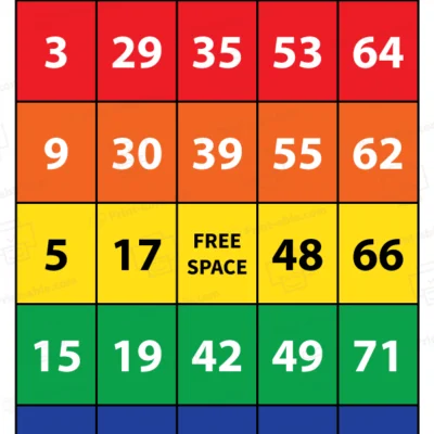 bingo cards printable free download