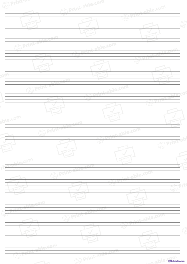 Printable Blank Sheet Music