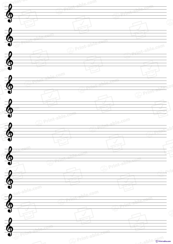 Printable Blank Sheet Music