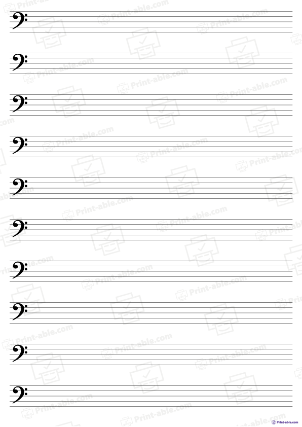 Printable Blank Sheet Music