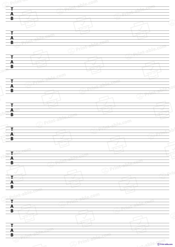 Printable Blank Sheet Music