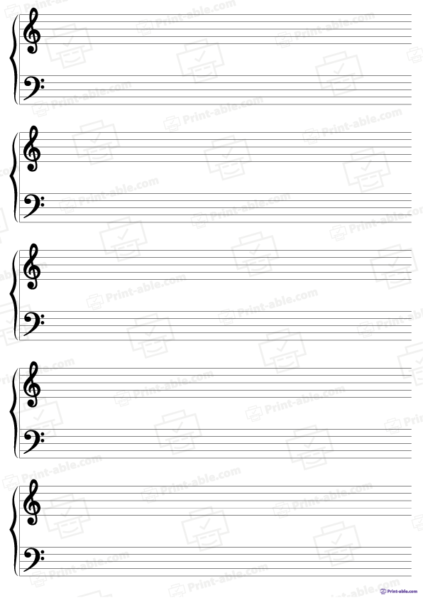 Printable Blank Sheet Music