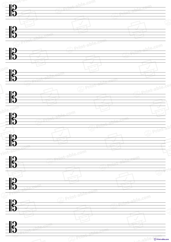 Printable Blank Sheet Music