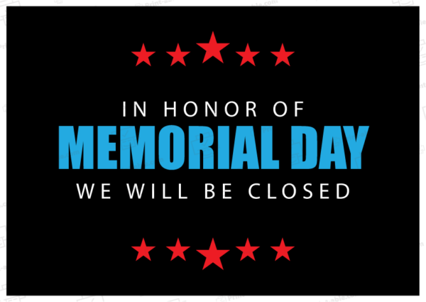 closed sign for memorial day free download