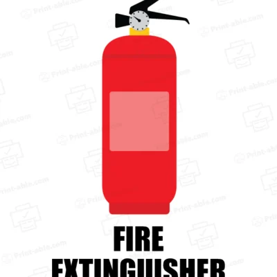 fire extinguisher sign printable free download