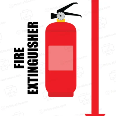 fire extinguisher sign printable free download