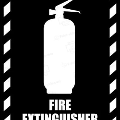 fire extinguisher sign printable free download