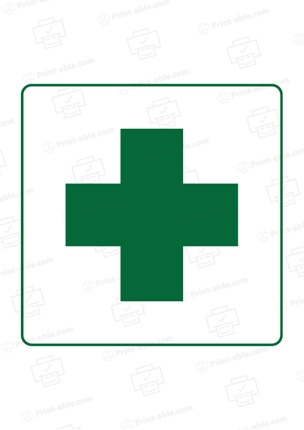 First Aid Sign Printable Free Download