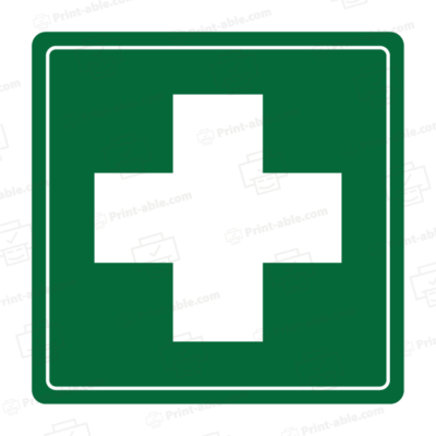 first aid sign printable free download