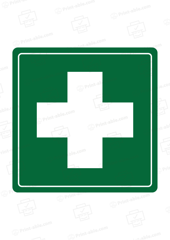 First Aid Sign Printable Free Download