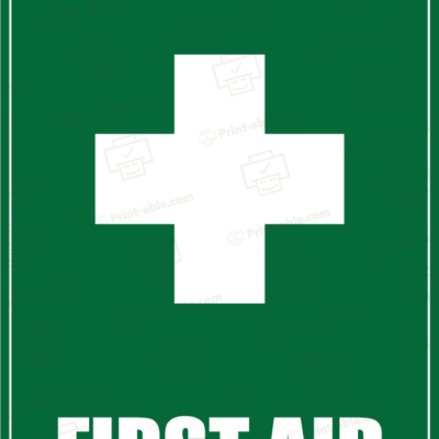 first aid sign printable free download