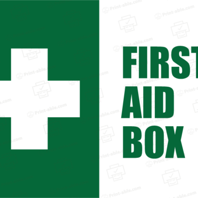 first aid sign printable free download