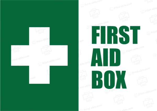 first aid sign printable free download