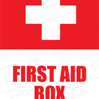 first aid sign printable free download