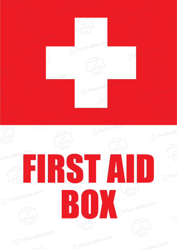 First Aid Sign Printable Free Download