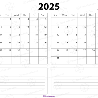 July and august 2025 calendar free download