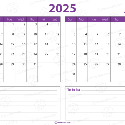 July and august 2025 calendar free download