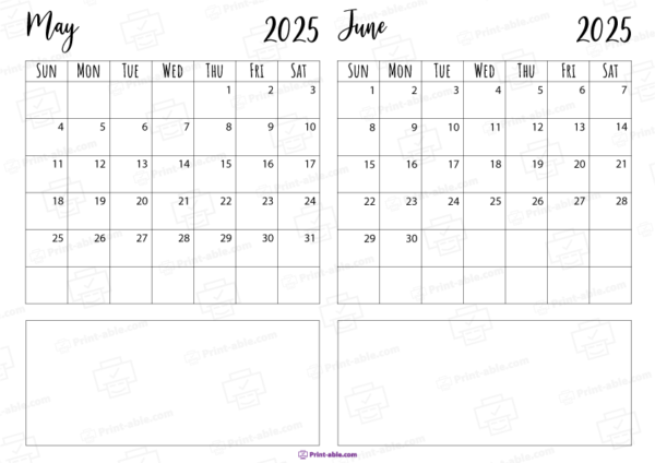 may and june 2025 calendar free download