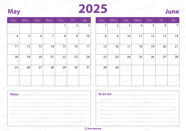 may and june 2025 calendar free download