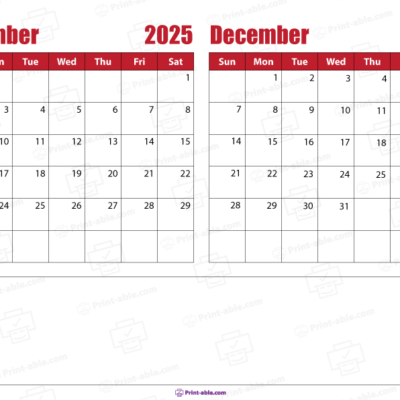 november and december 2025 free download