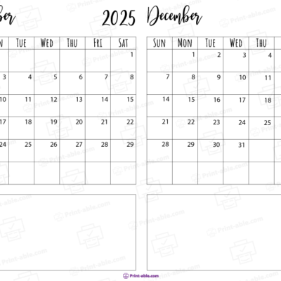 november and december 2025 free download