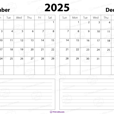 november and december 2025 free download