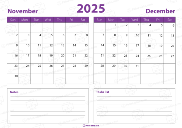 november and december 2025 free download