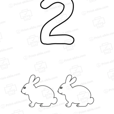 Number coloring pages printable free download