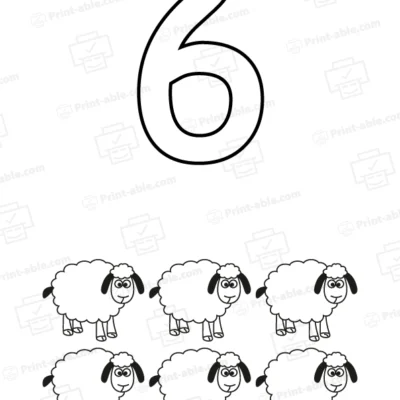 Number coloring pages printable free download