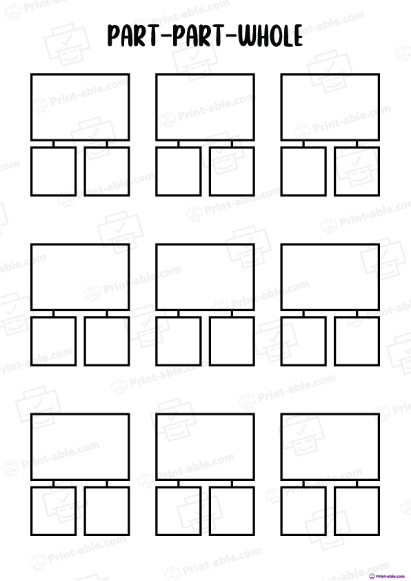 part part whole worksheet printable free download