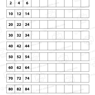Skip counting worksheets printable free download
