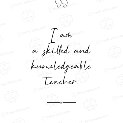 teacher affirmation card printable free download