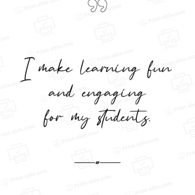 teacher affirmation card printable free download