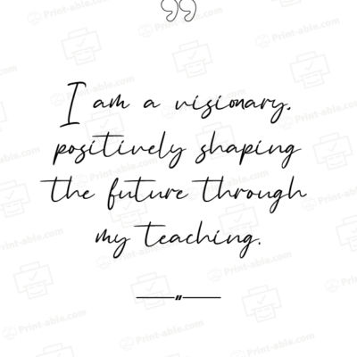 teacher affirmation card printable free download