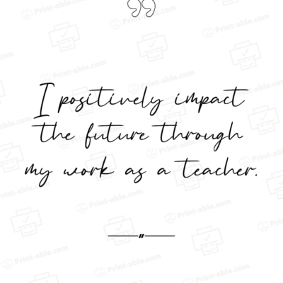 teacher affirmation card printable free download