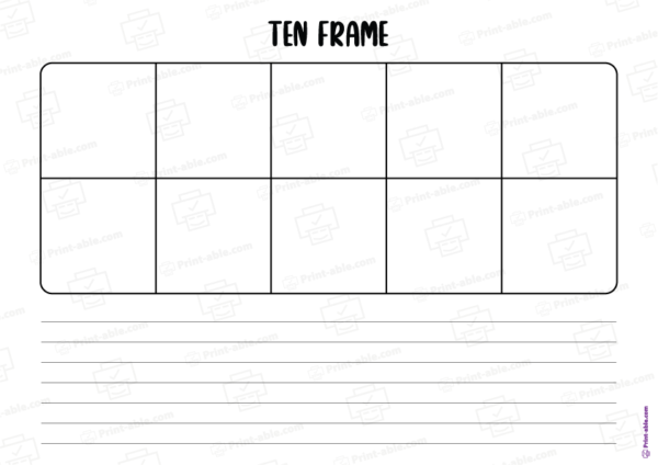 ten frame printable free download