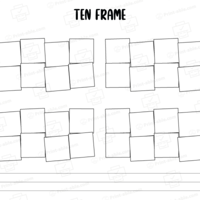 ten frame printable free download