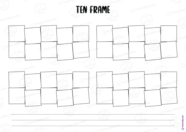 ten frame printable free download