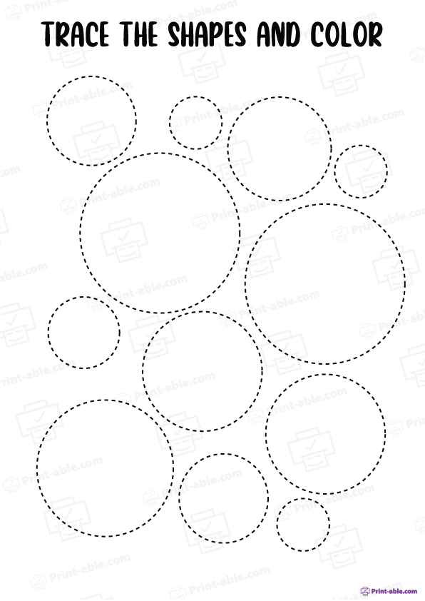 Shape Tracing Worksheets Free Download