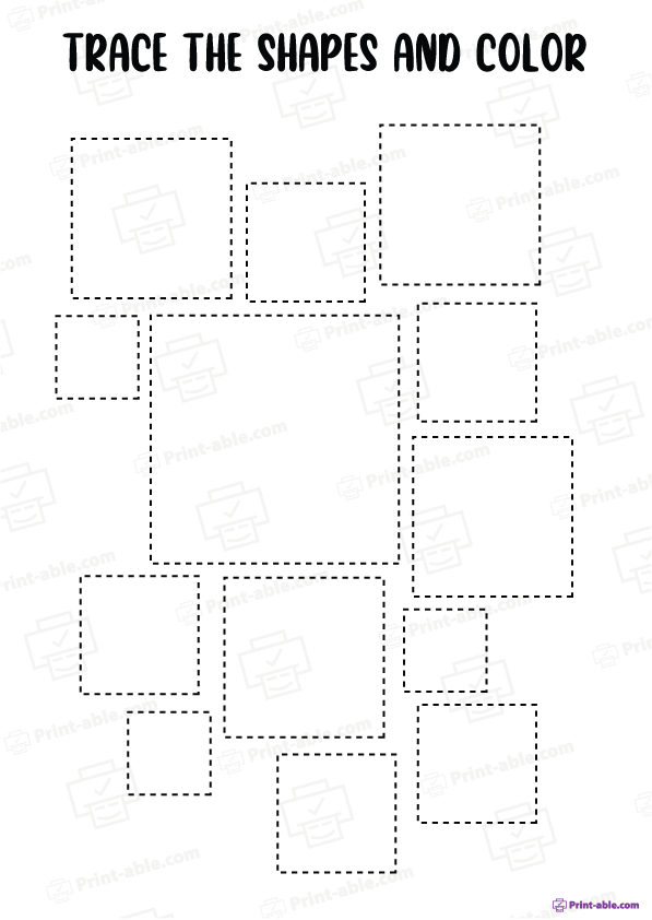 Shape Tracing Worksheets Free Download