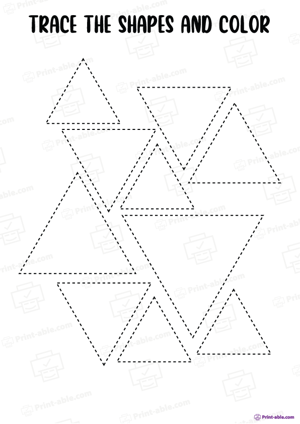 Shape Tracing Worksheets Free Download