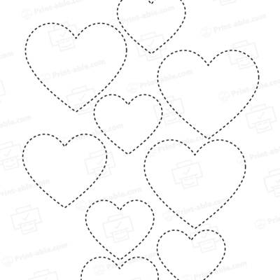 Shape tracing worksheets printable free download