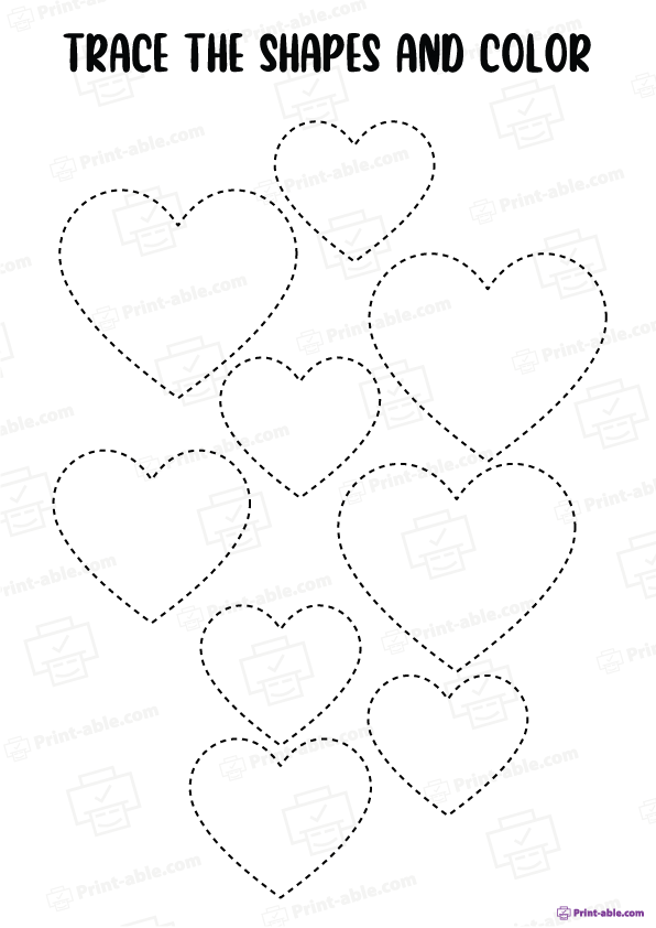 Shape Tracing Worksheets Free Download