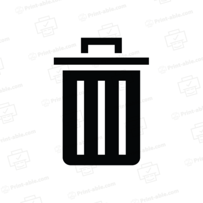 trash sign printable free download